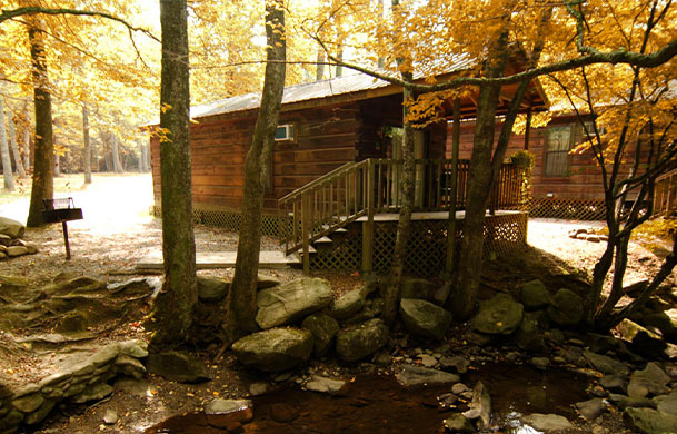 Log Cabin exterior at Adventure Bound Gatlinburg