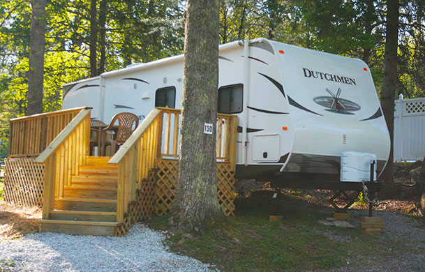 Premium RV Rental exterior at Adventure Bound Gatlinburg