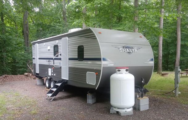 Prime RV Rental exterior at Adventure Bound Gatlinburg